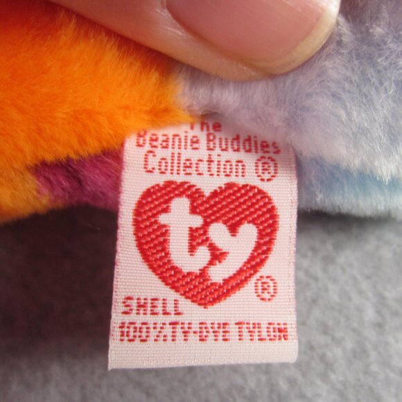 Beanie Babies TY Lips The Fish Rainbow Plush Toy - Picture 11 of 13